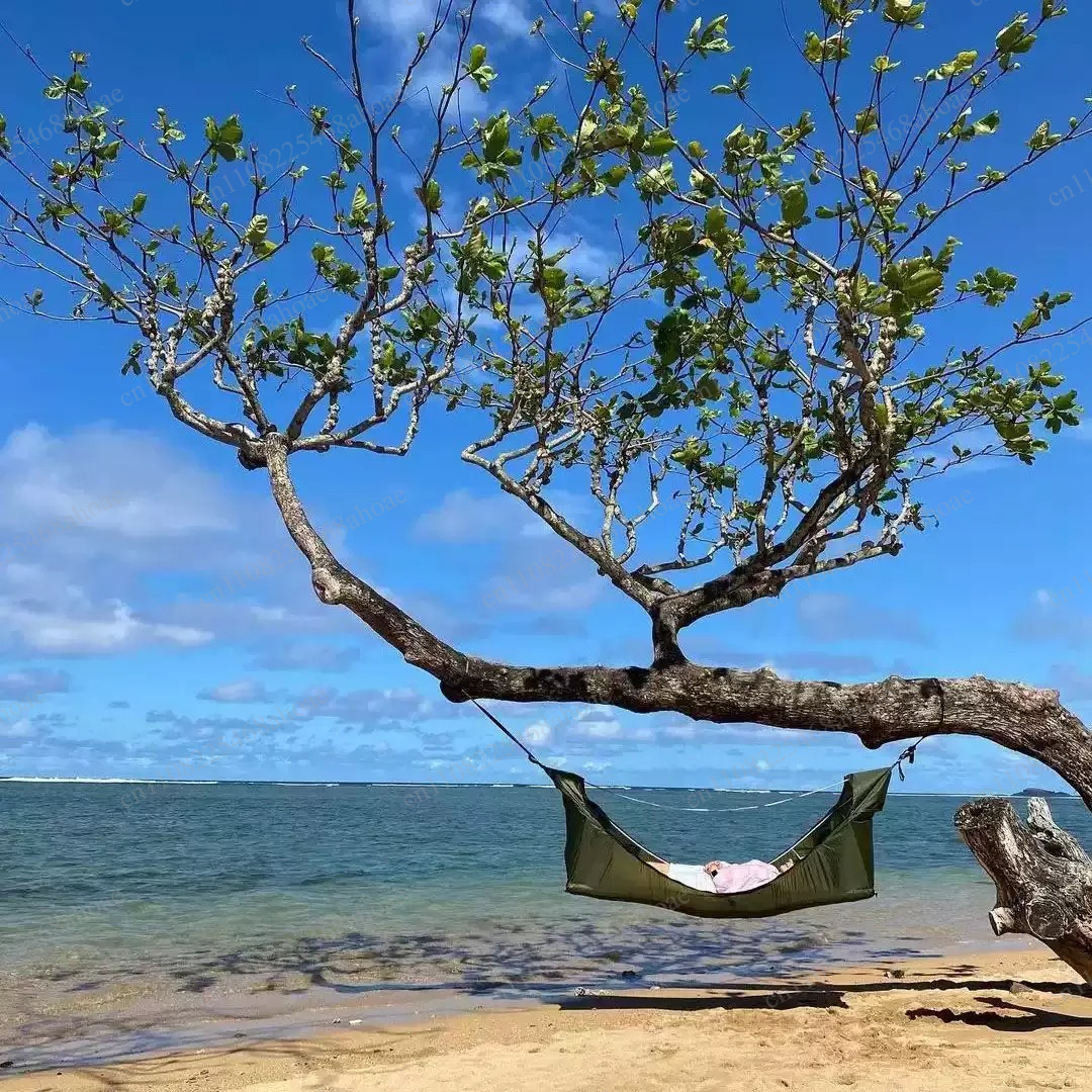 Outdoor Camping Mattress - Waterproof Swing Hammock With Awning Air