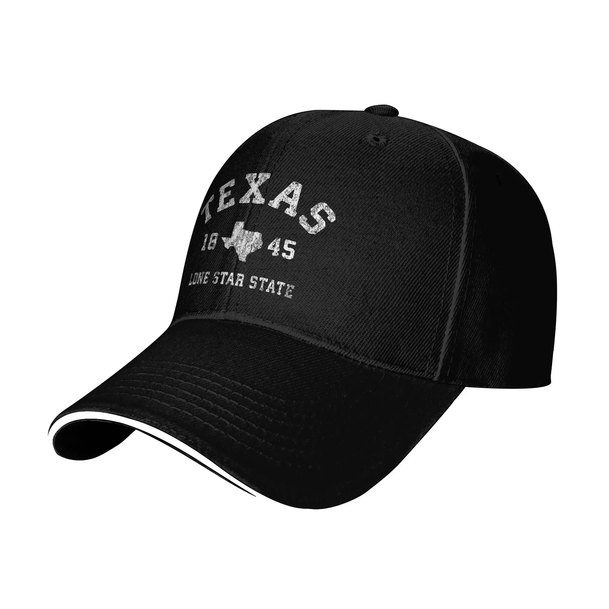 Outdoor Camping In Texas - Washed Baseball Cap Texas Vintage Sports