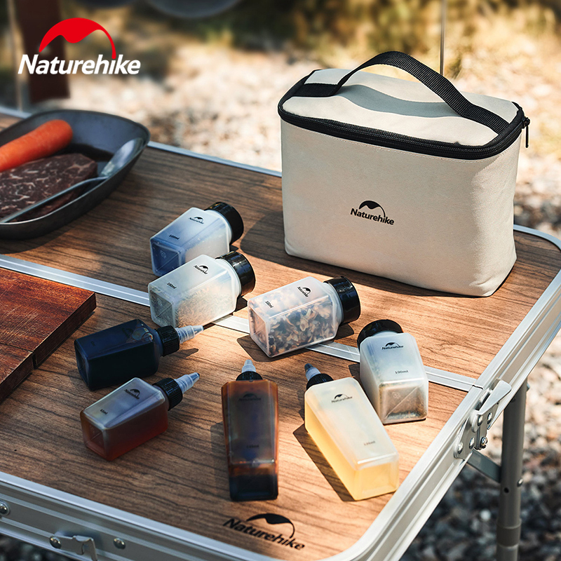 Outdoor Camping Kitchen Table - Naturehike Condiment Bottle 6/8pcs Outdoor Portable