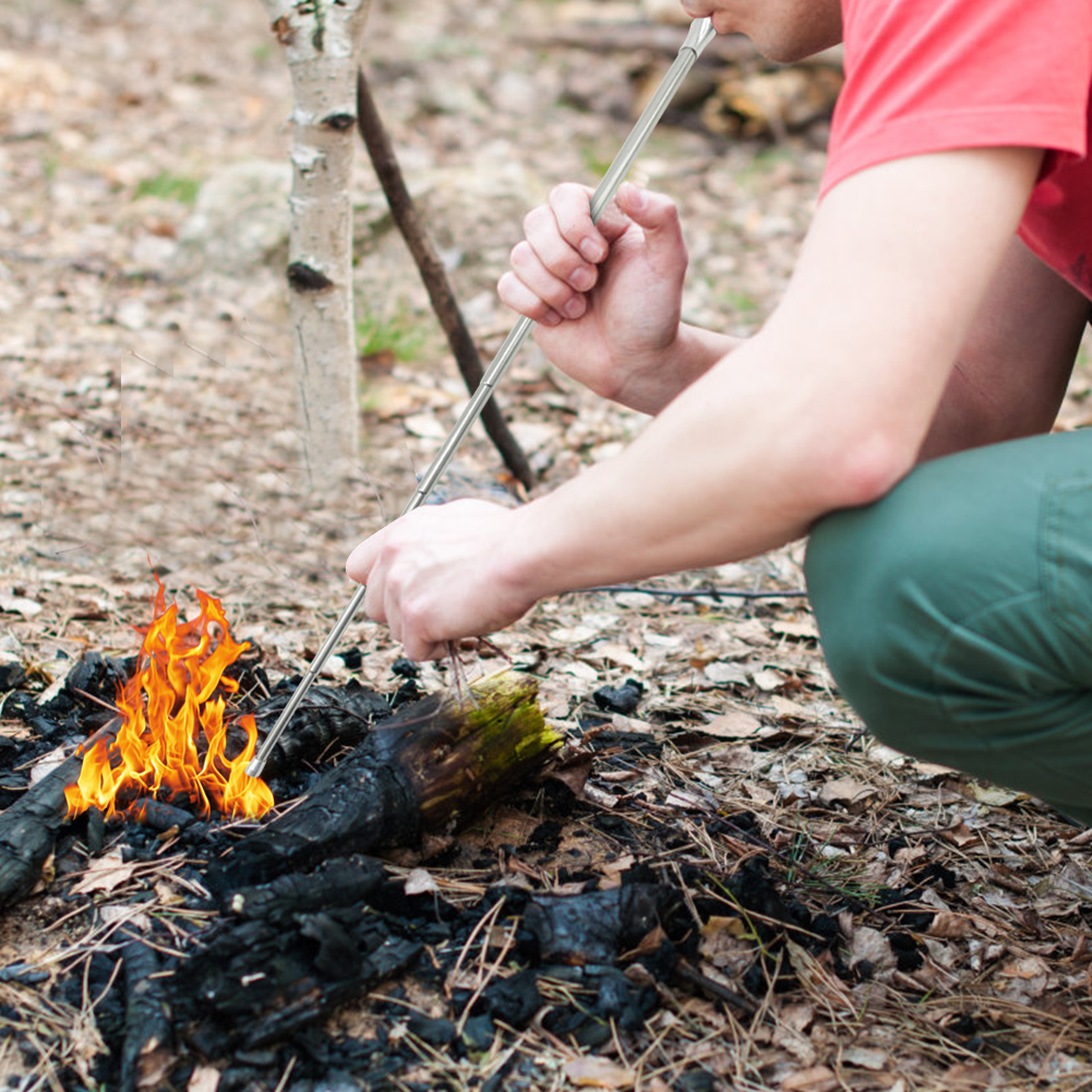 Outdoor Camping Youtube - Outdoor Cooking Blow Fire Tube Portable