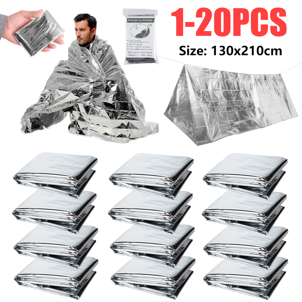 Outdoor Camping Quilt - 1-10PCS Emergency Thermal Blanket Outdoor Survival