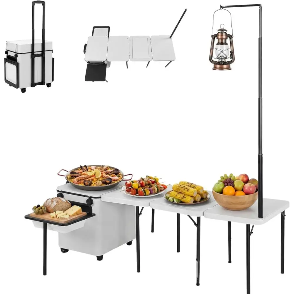 Outdoor Camping Kitchen Table - Portable Folding Outdoor Kitchen Table with