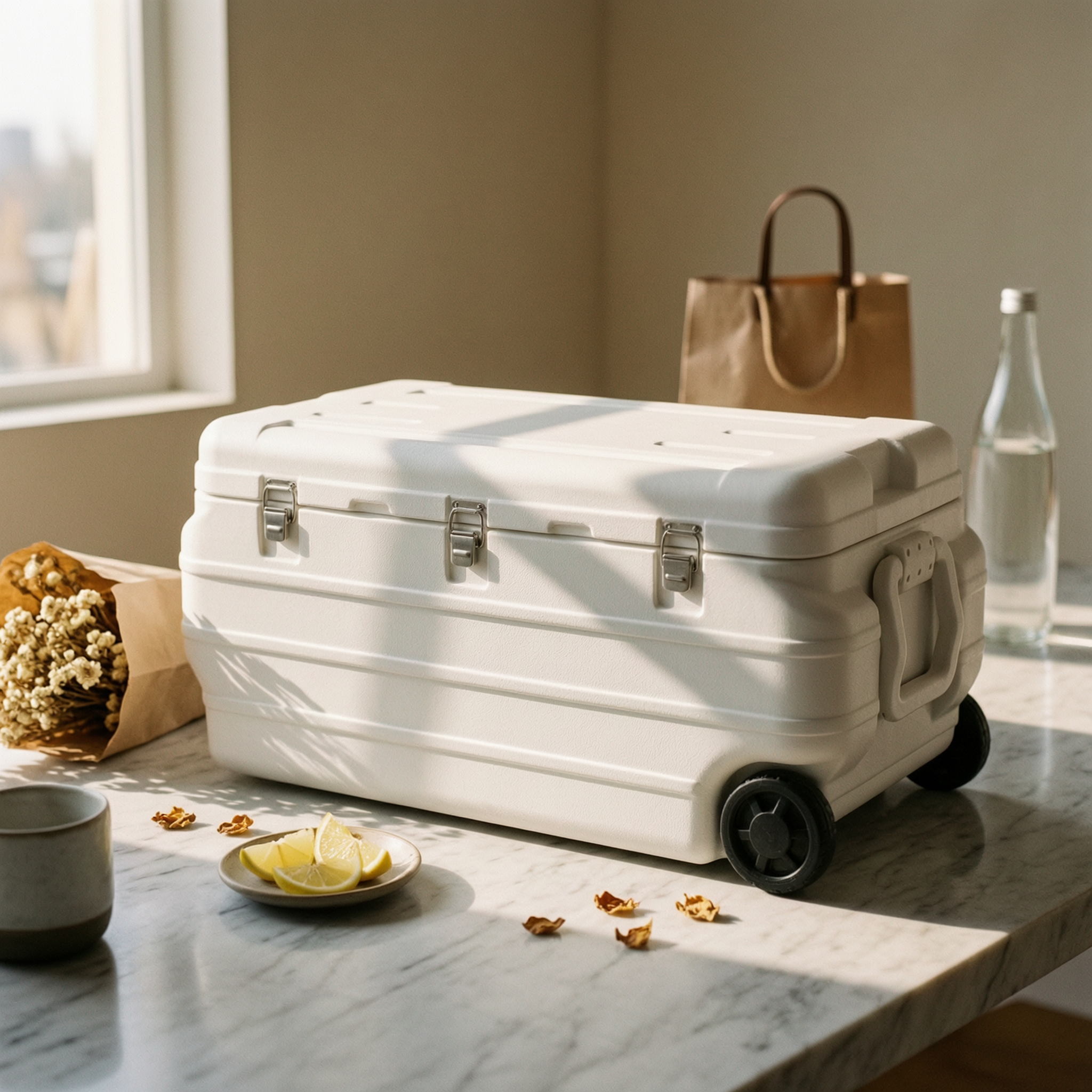 Outdoor Camping Outlet - Insulated Cooler Box Sturdy Cooler with