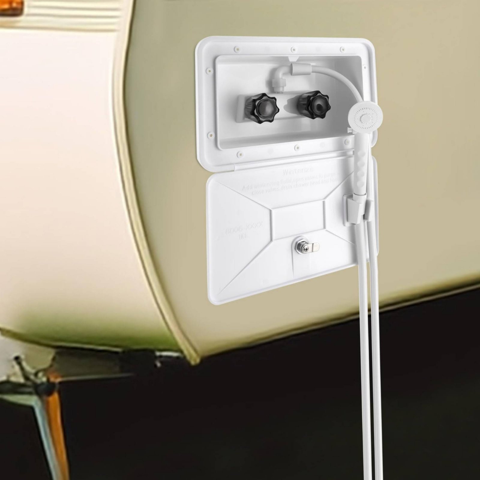 Outdoor Camping Gear - RV Exterior Shower Box Compact RV