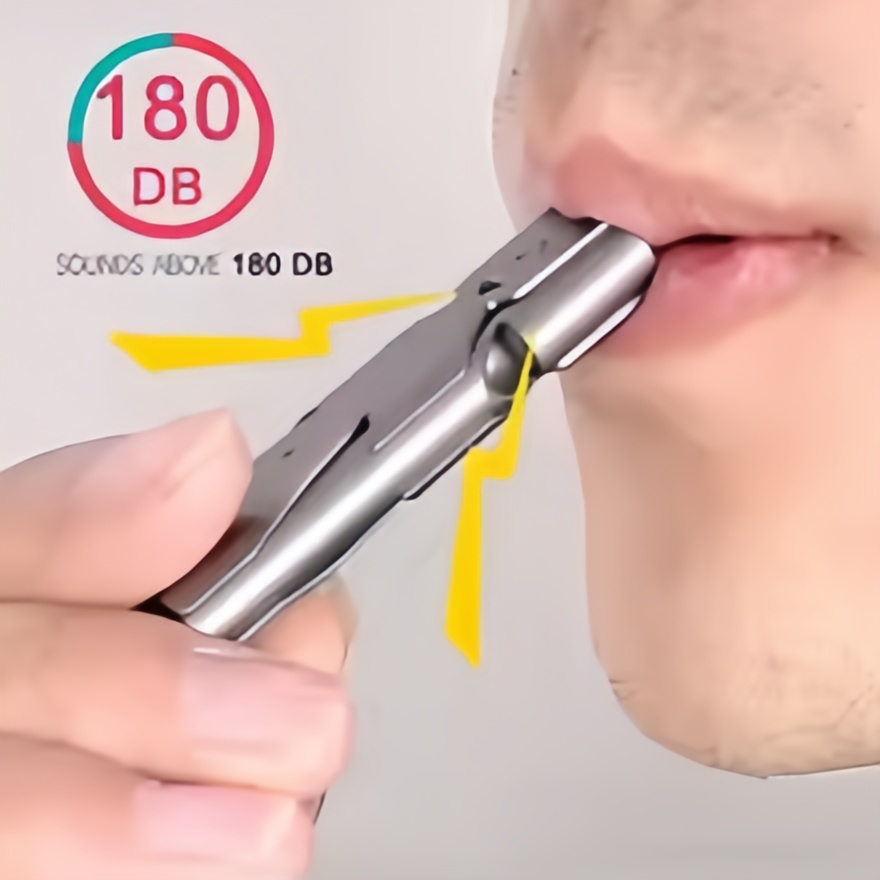 Outdoor Camping Youtube - Double Tube High Decibel Survival Whistle