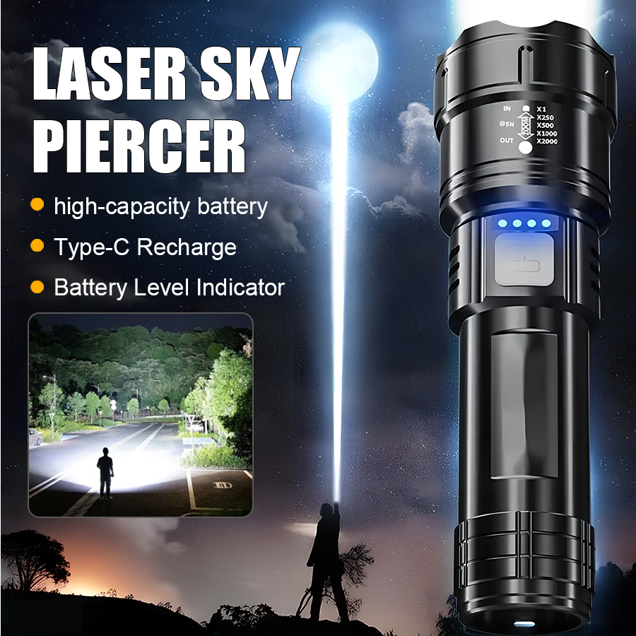 Outdoor Camping Decor - High Power P50 LED Flashlight USB