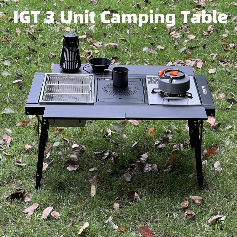Outdoor Camping Kitchen Table - Detachable Barbecue Multifunctional Table IGT Extended