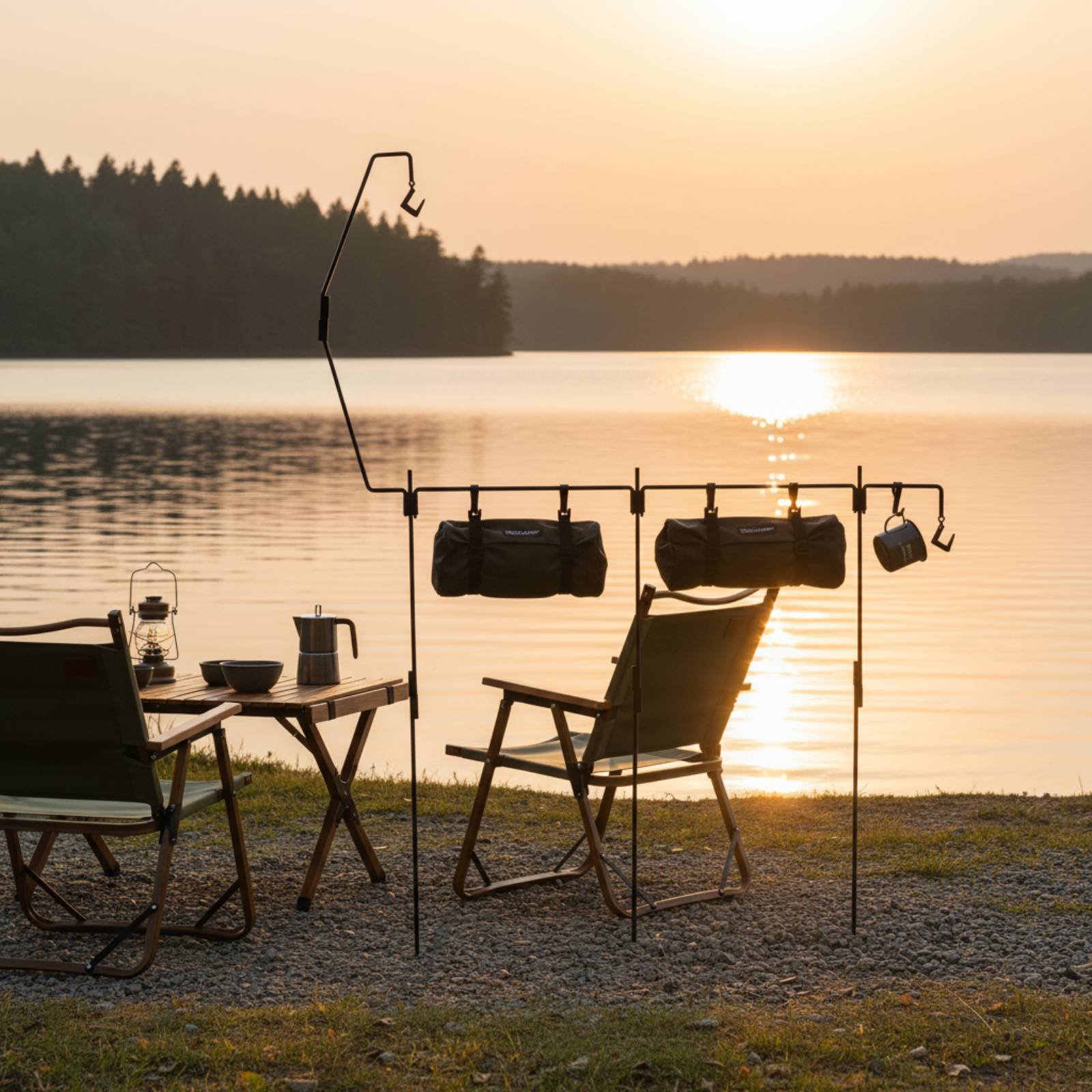 Outdoor Camping Gear - Camping Lantern Stand Easy to Assemble