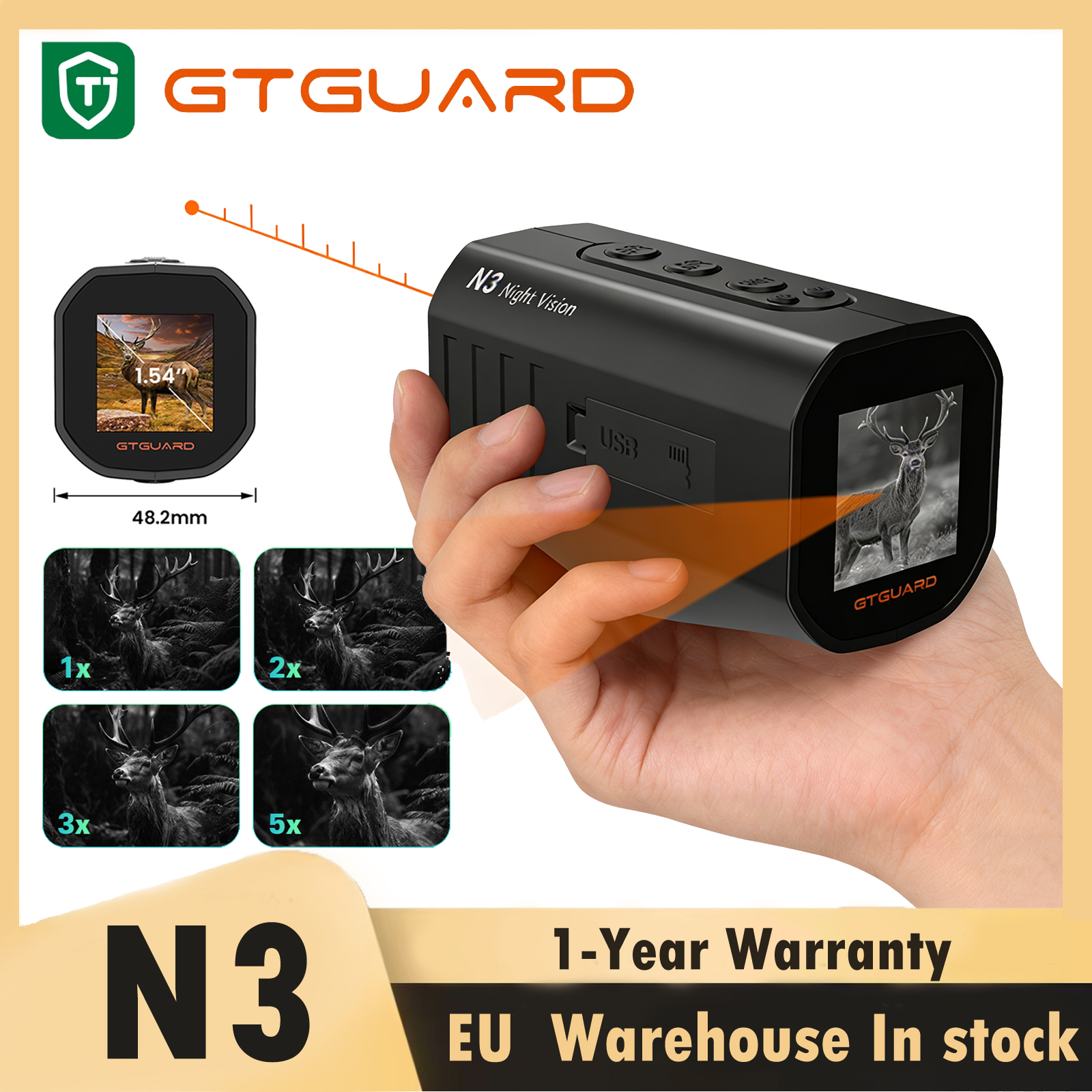 Outdoor Camping Youtube - GTGUARD N3 Single-Tube Night Vision Device