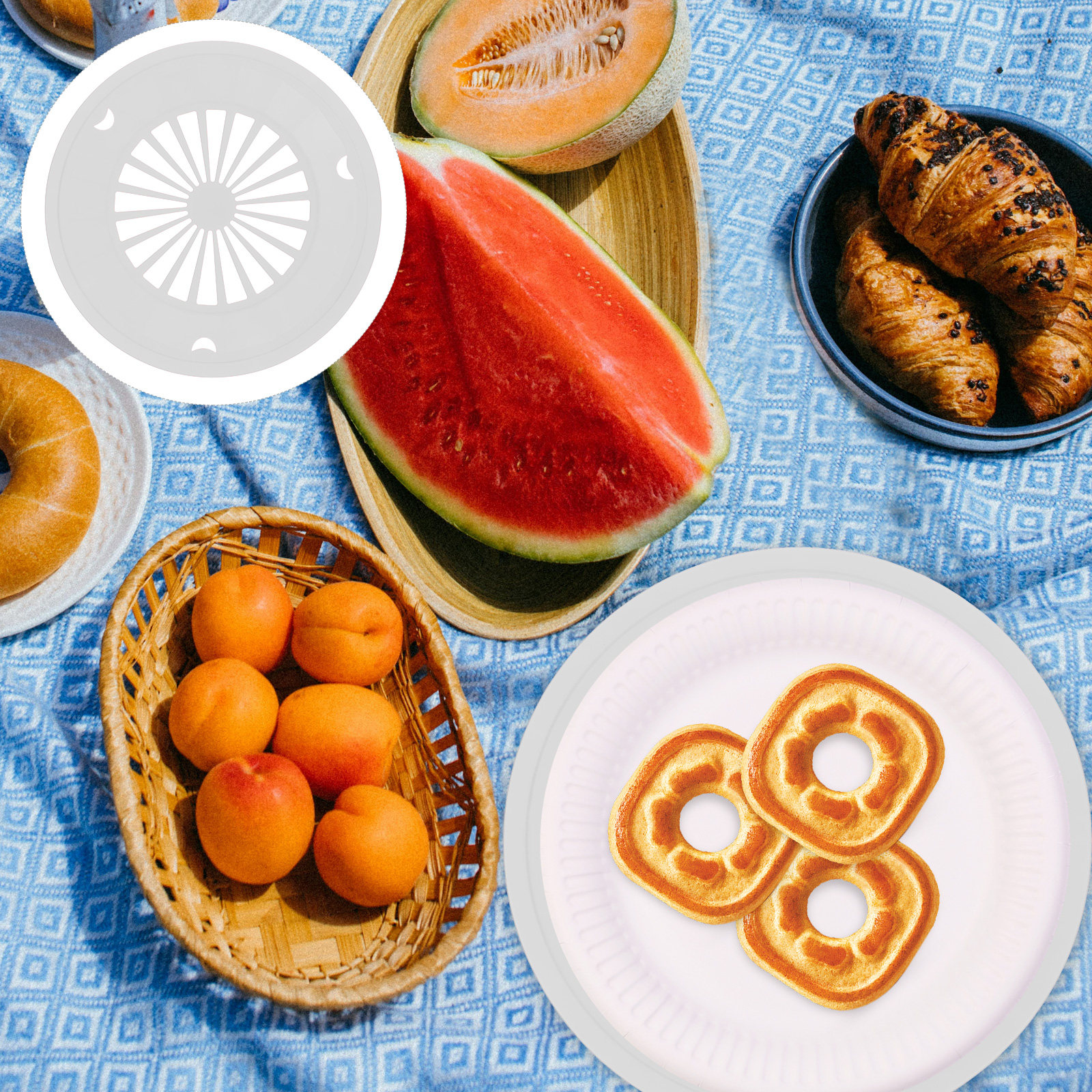 Outdoor Camping Food - 20Pcs Paper Plate Holders Portable Reusable