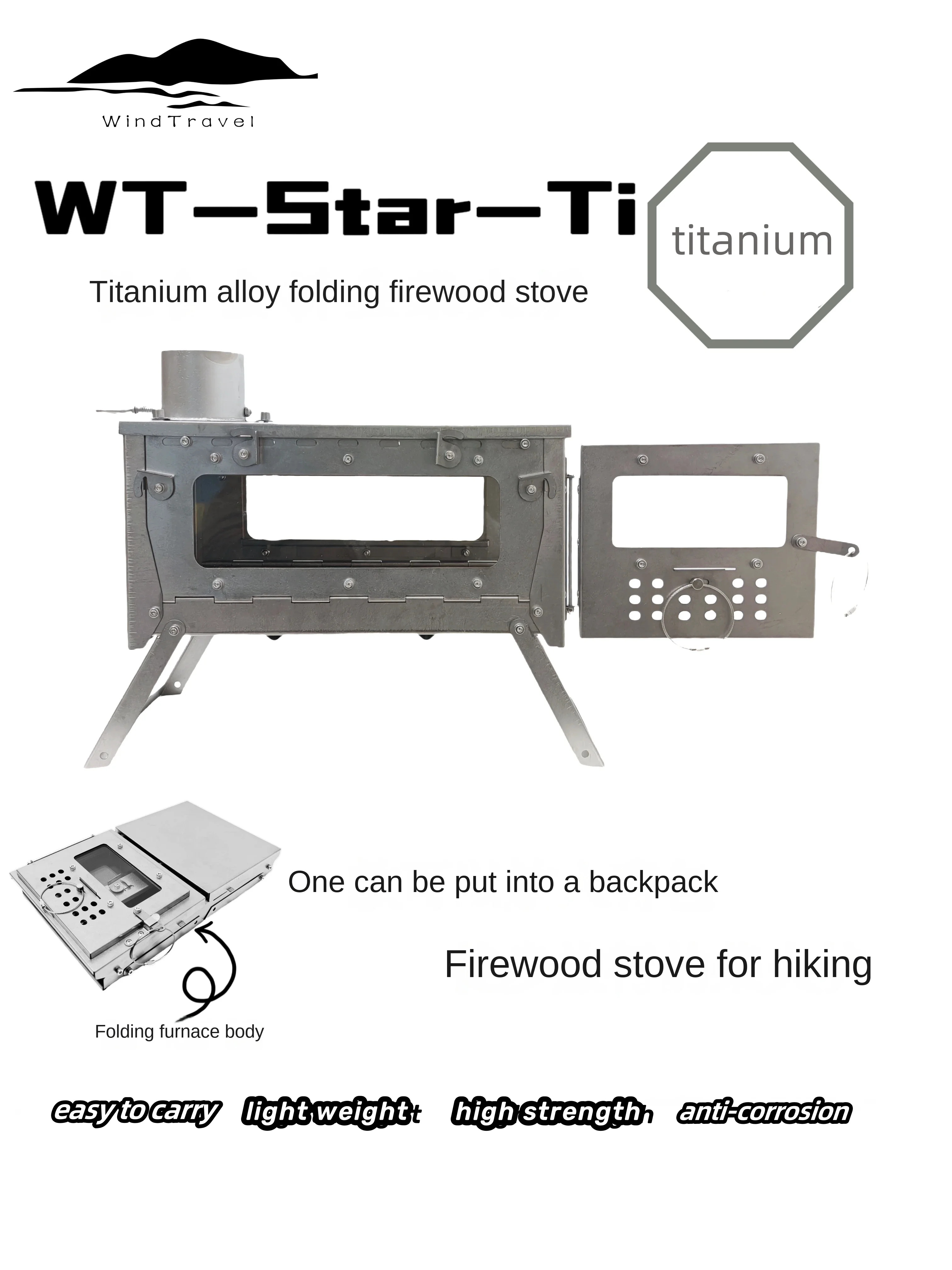 Outdoor Camping Outlet - WT Star Ti Titanium Alloy Folding