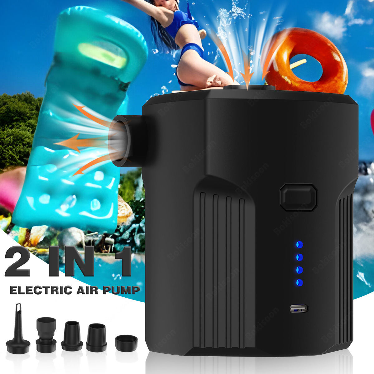 Outdoor Camping Mattress - Portable Electric Air Pump for Inflatables
