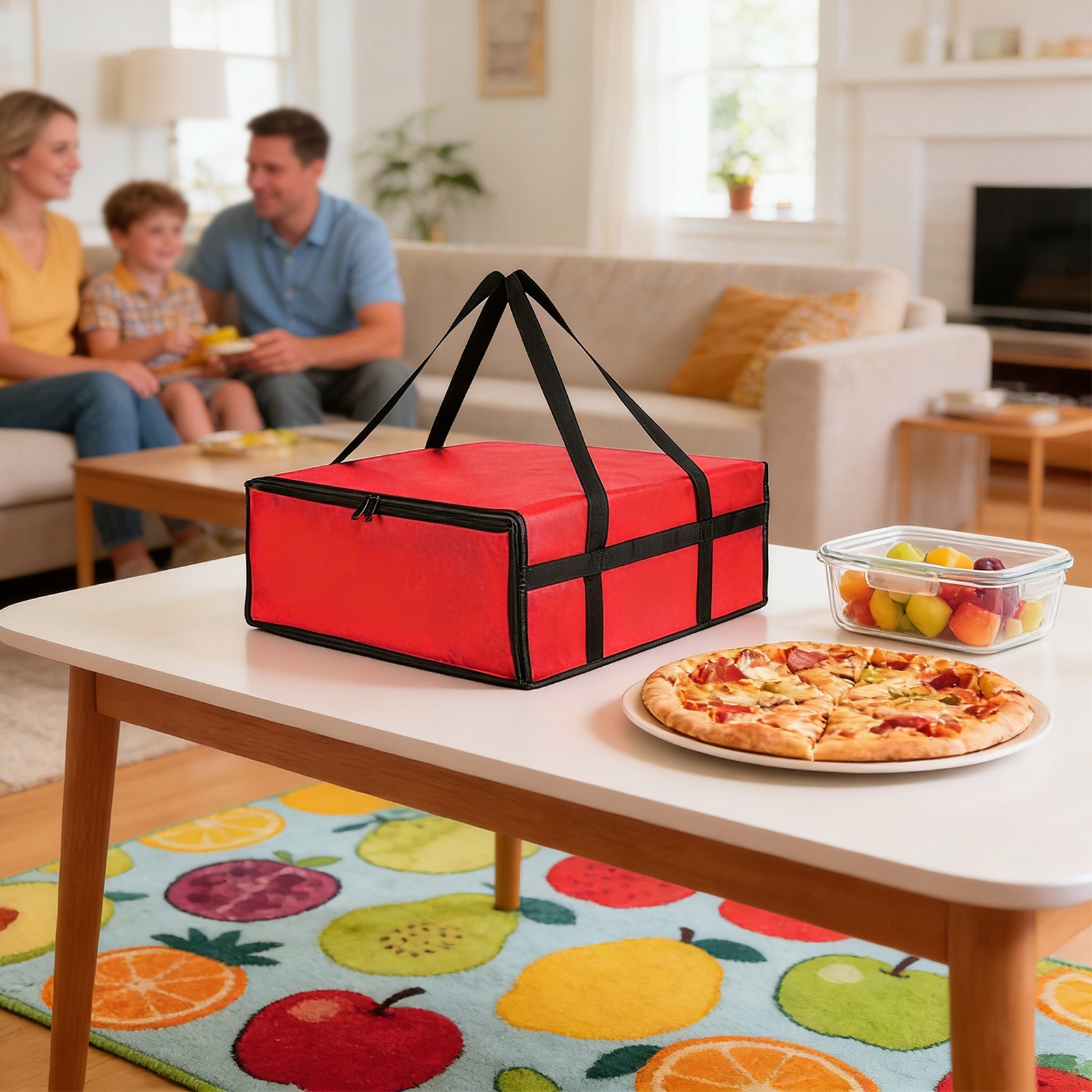 Outdoor Camping Food - Rectangular Pizza Bag Large Capacity Practical