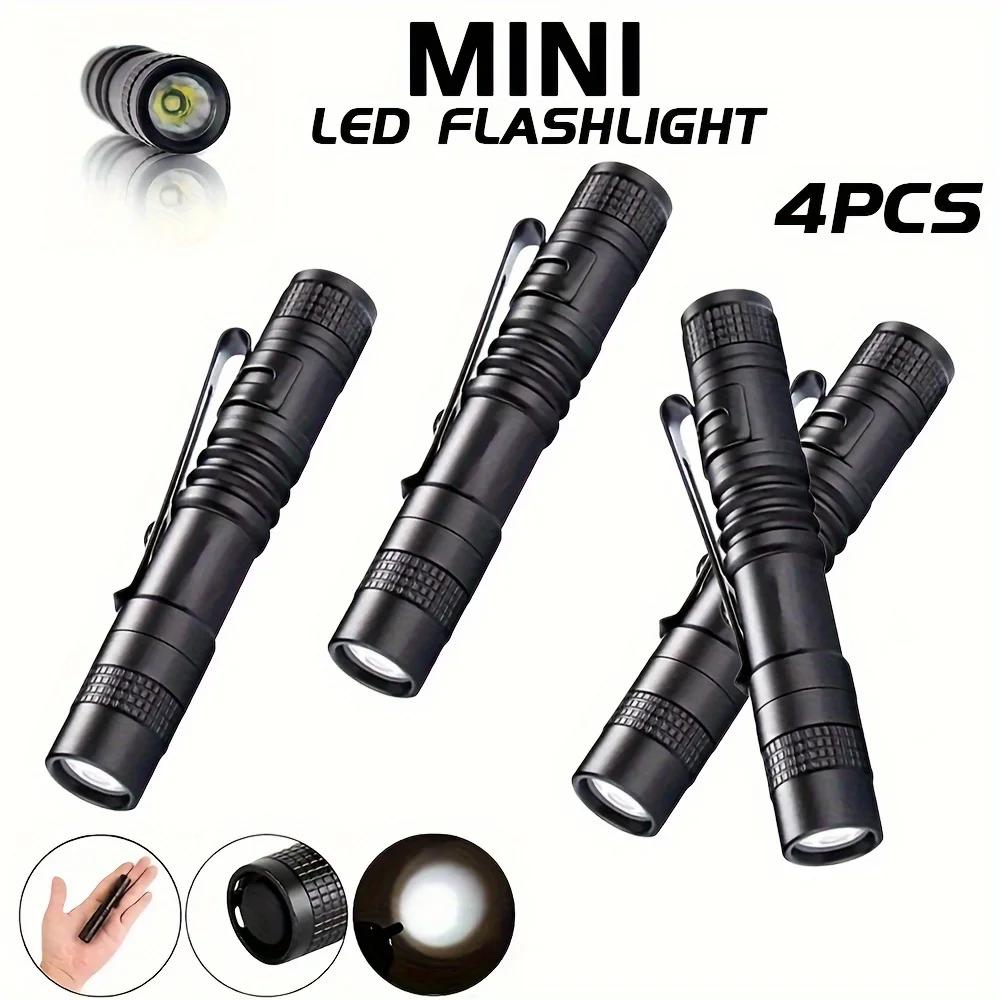 Outdoor Camping Decor - 1-4PCS Mini Portable LED Pen Light