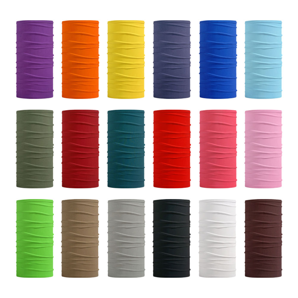 Outdoor Camping Gear - Seamless Solid Color Bandanas Men Women