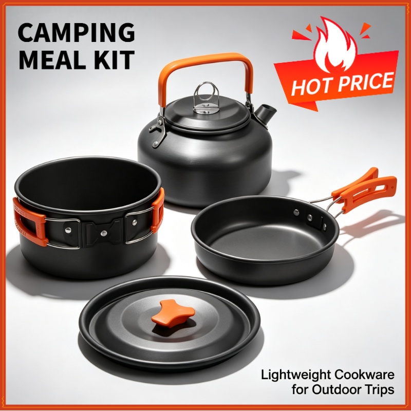 Outdoor Camping Kitchen Table - Camping Cooking set Camping Cookware Travel