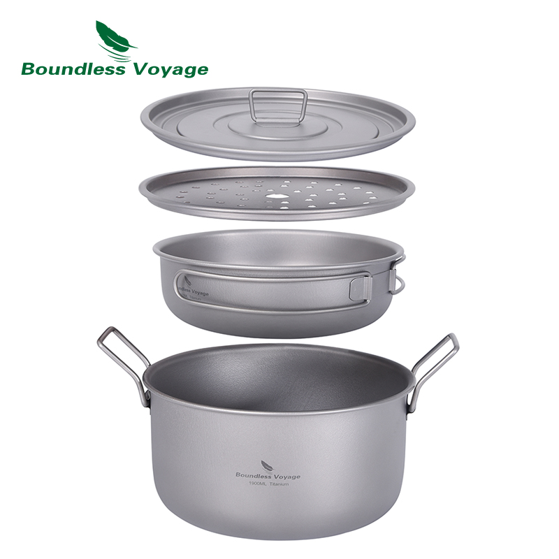 Outdoor Camping Kitchen Table - Boundless Voyage Camping Cooking Pot Multifunctional