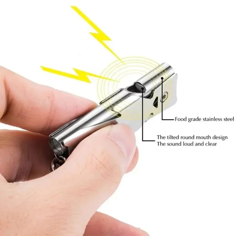 Portable Survival Whistle Keyc - Outdoor Camping Youtube ulasan dan harga