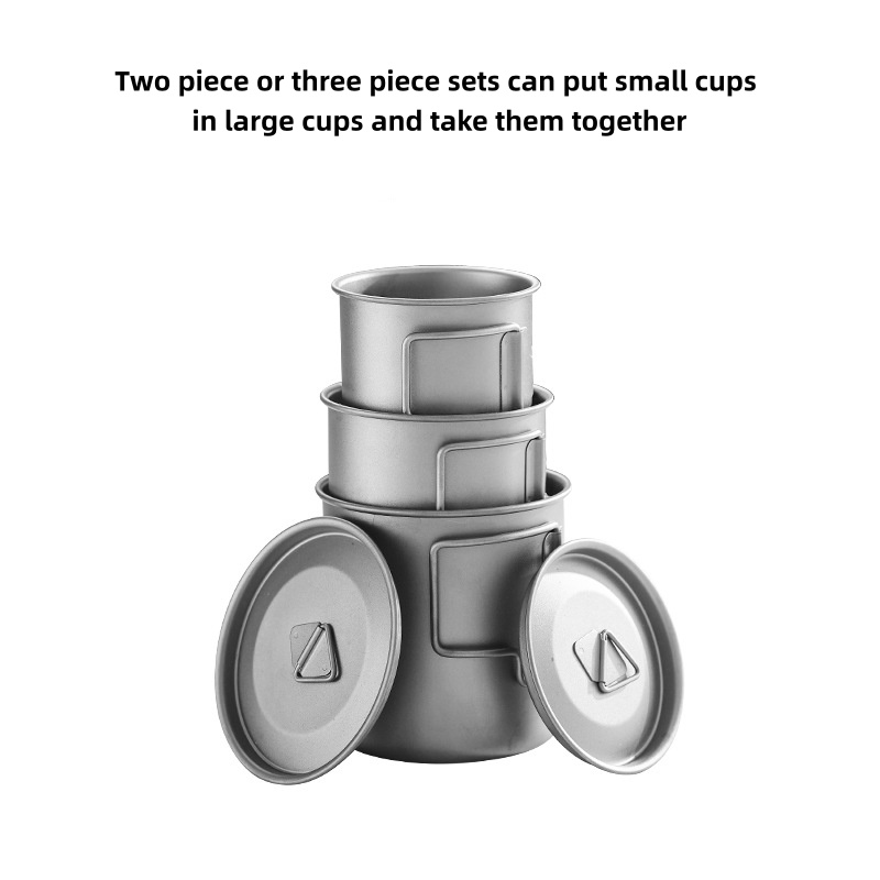 Titanium Camping Mug with Fold - Outdoor Camping Kitchen Table ulasan dan harga