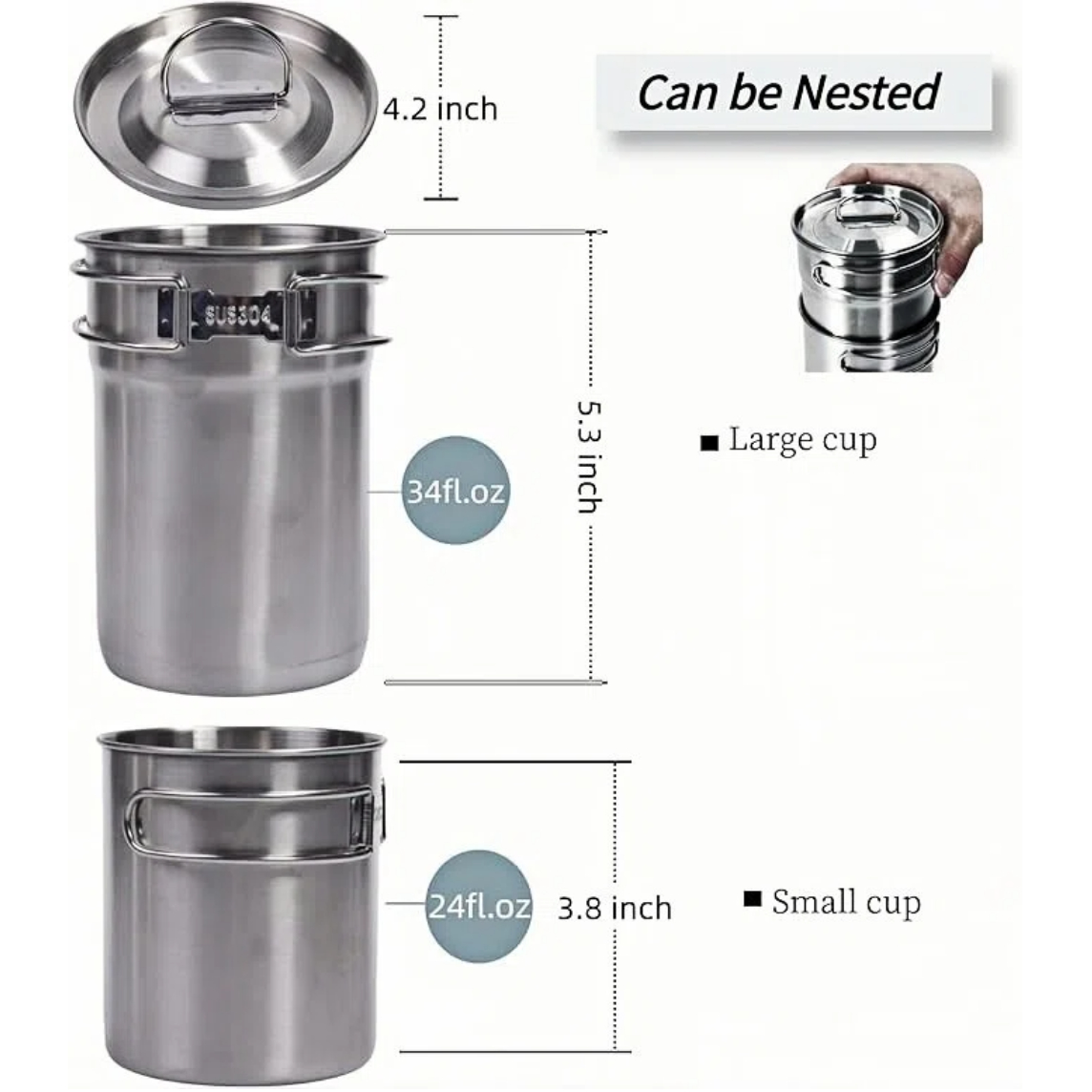 Foldable Camping Cups Mugs Cam - Outdoor Camping Kitchen Table ulasan dan harga
