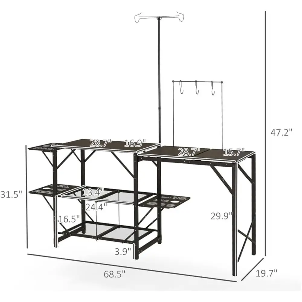 Portable Outdoor Camping Kitch - Outdoor Camping Kitchen Table ulasan dan harga