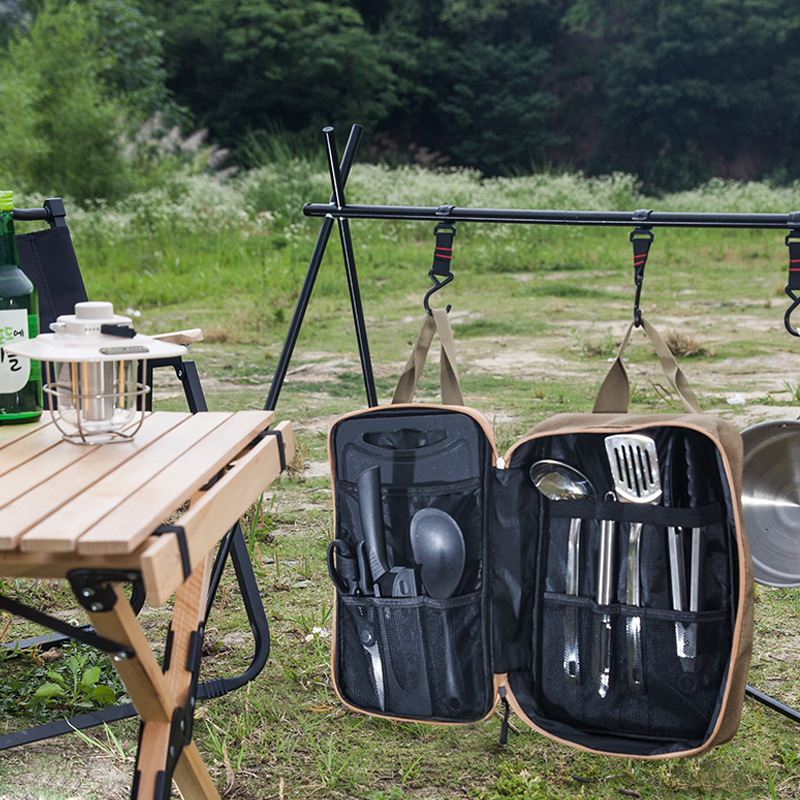 8pcs Camping Kitchen Cookware  - Outdoor Camping Kitchen Table ulasan dan harga