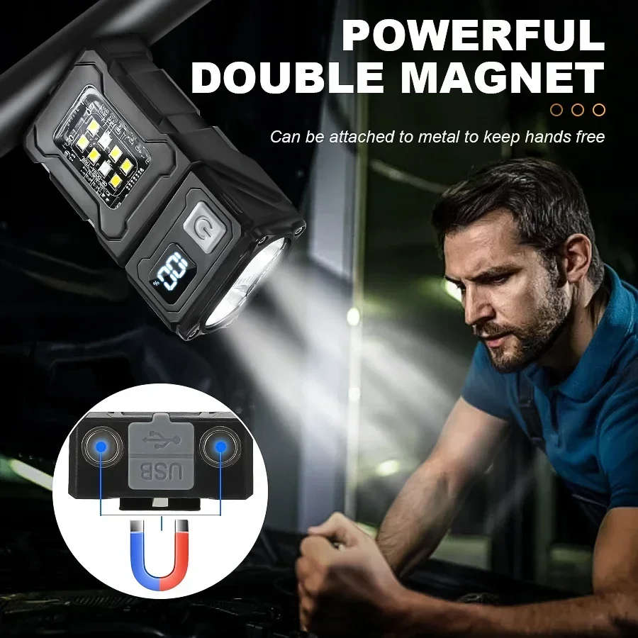 Mini Rechargeable LED Pocket F - Outdoor Camping Decor ulasan dan harga