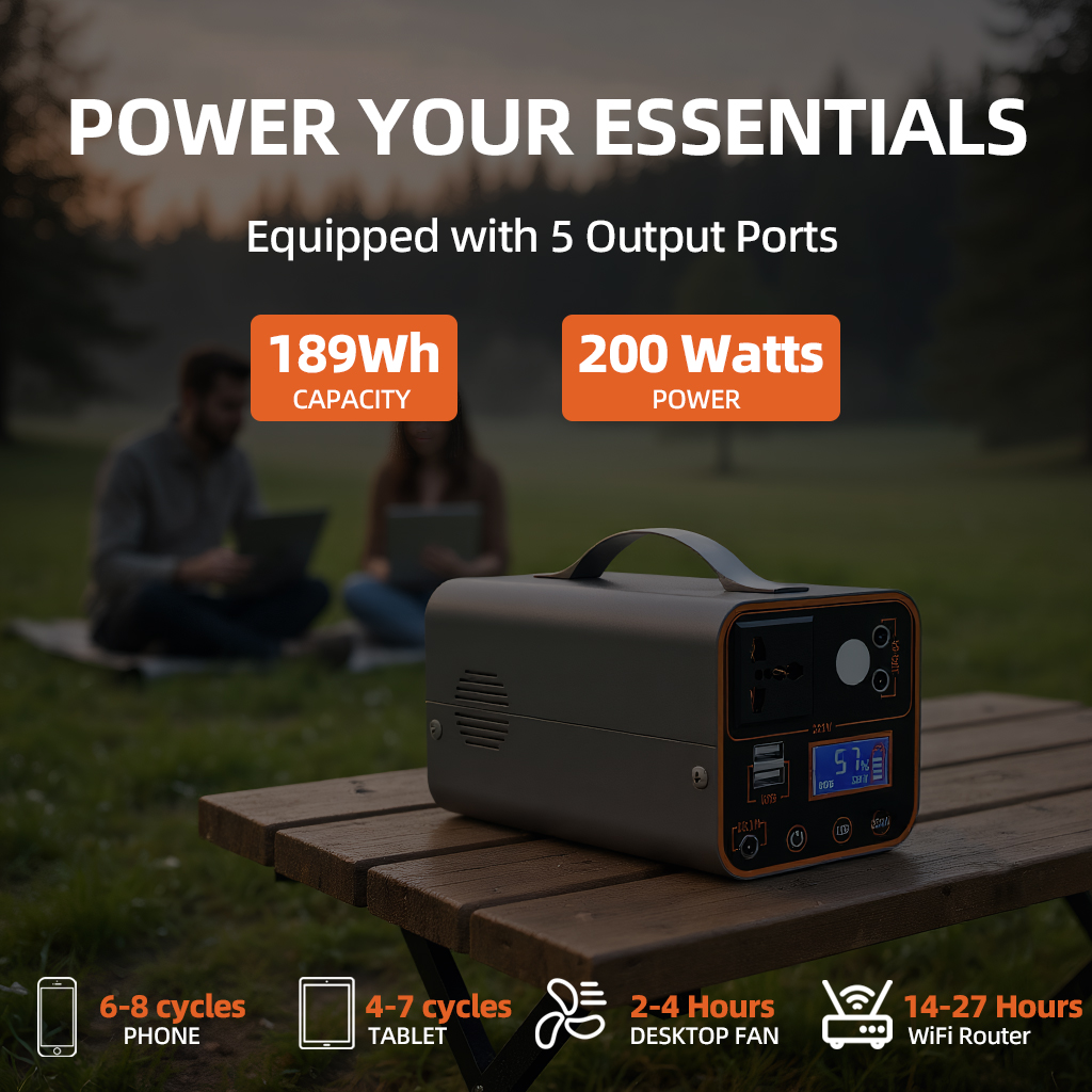 200W Portable Power Station 22 - Outdoor Camping Outlet ulasan dan harga
