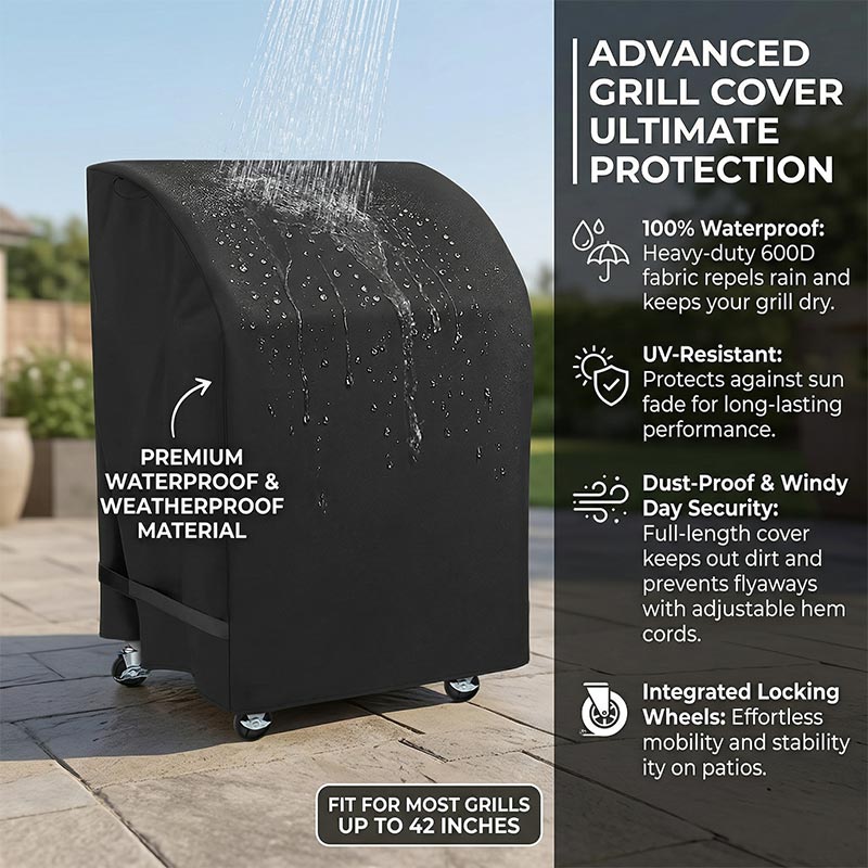 Outdoor BBQ Grill Cover,Dustpr - Outdoor Gas Stove ulasan dan harga