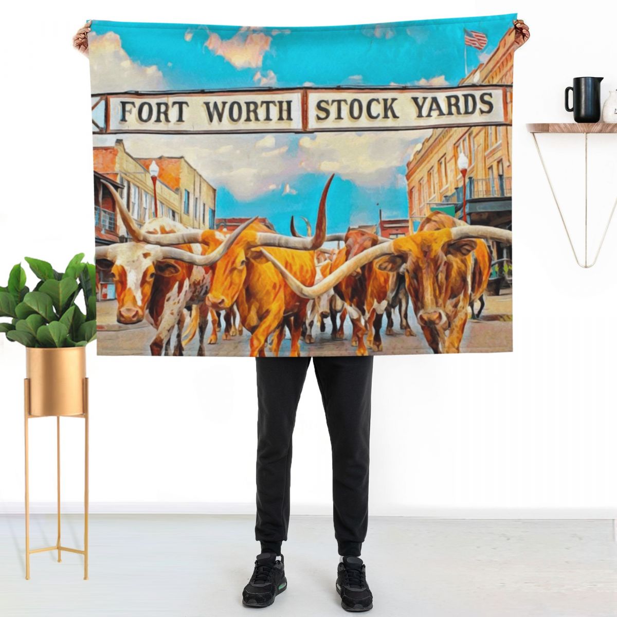 Fort Worth, Texas Throw Blanke - Outdoor Camping In Texas ulasan dan harga
