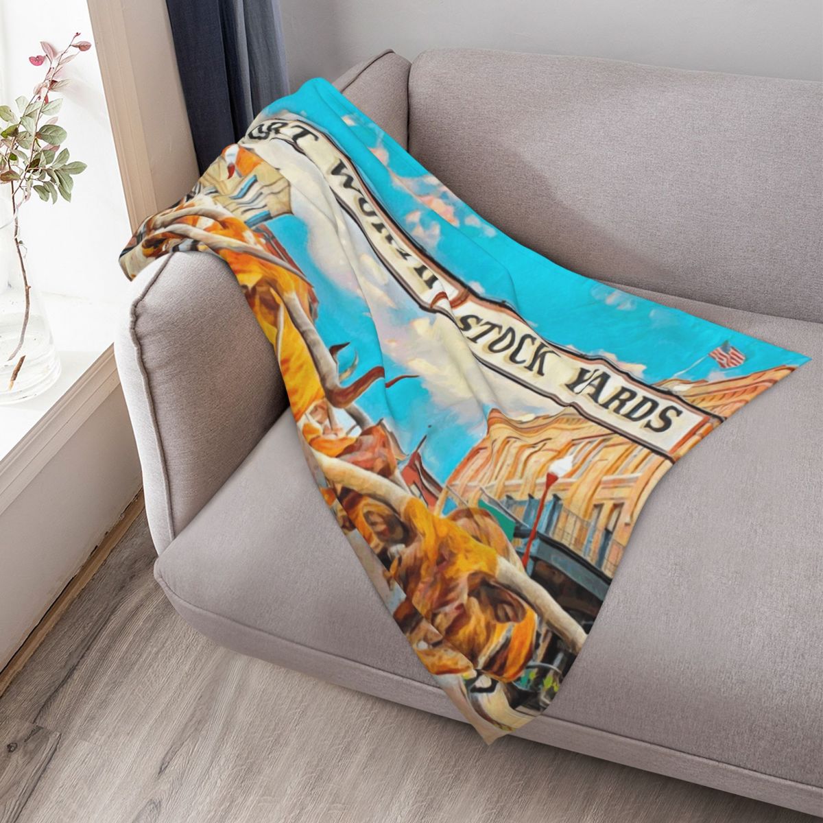 Fort Worth, Texas Throw Blanke - Outdoor Camping In Texas ulasan dan harga