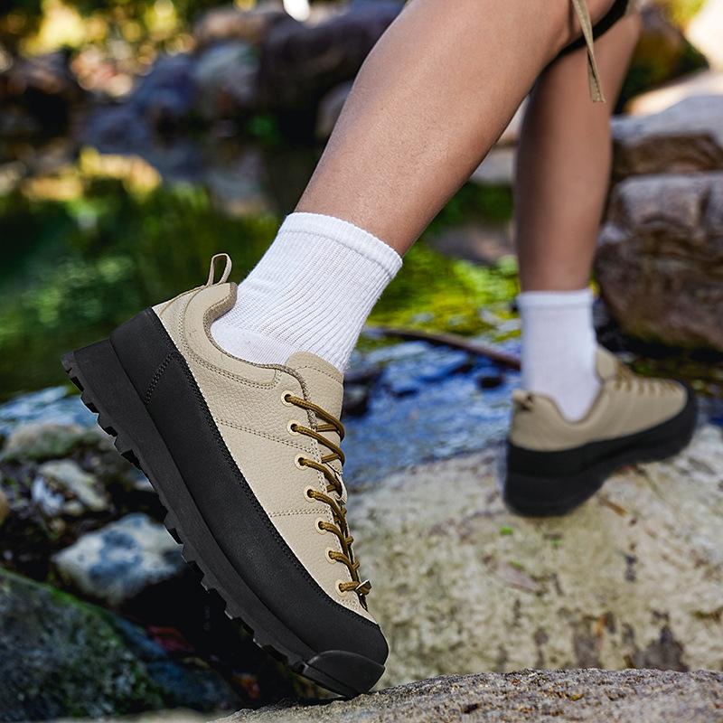 Trendy Leather Shoes Hiking Me - Urban Outdoor Camping ulasan dan harga