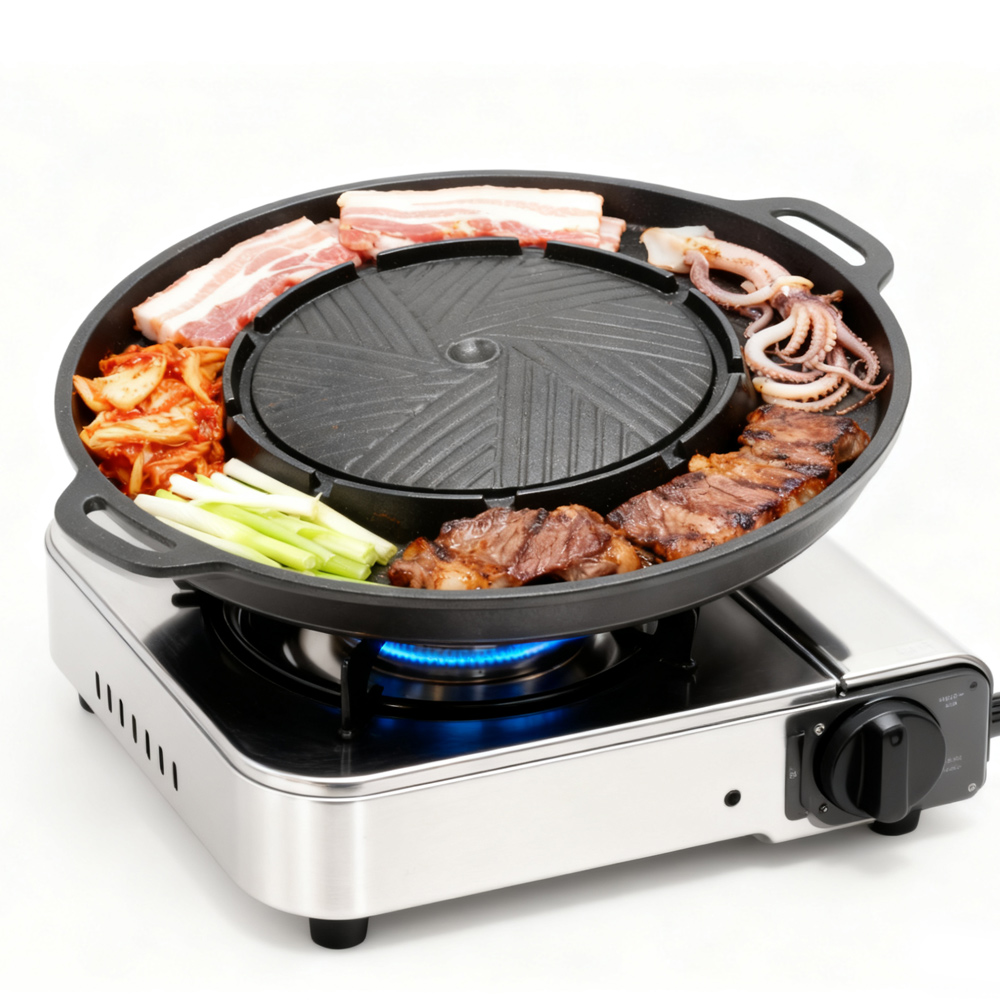 KOSUN Korean BBQ Grill Pan 2 i - Outdoor Camping Food ulasan dan harga