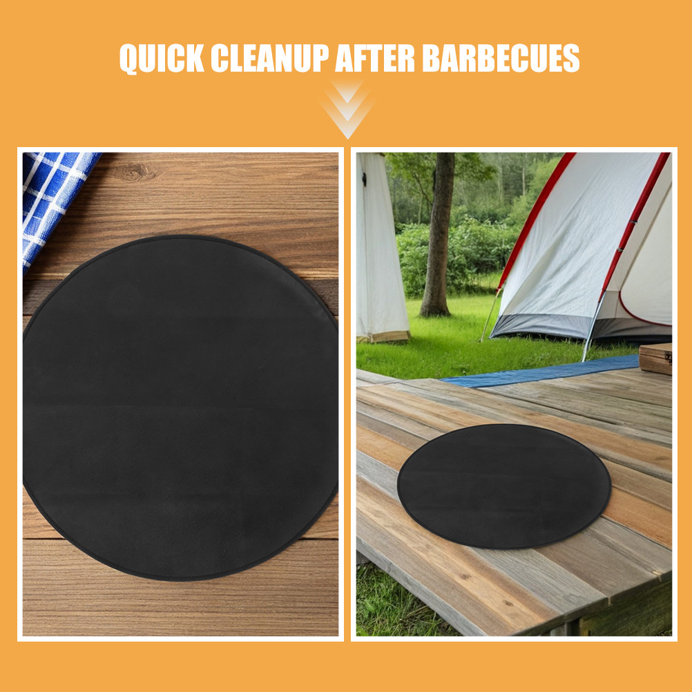 Fireproof Round Bbq Mat 24 Inc - Outdoor Gas Stove ulasan dan harga