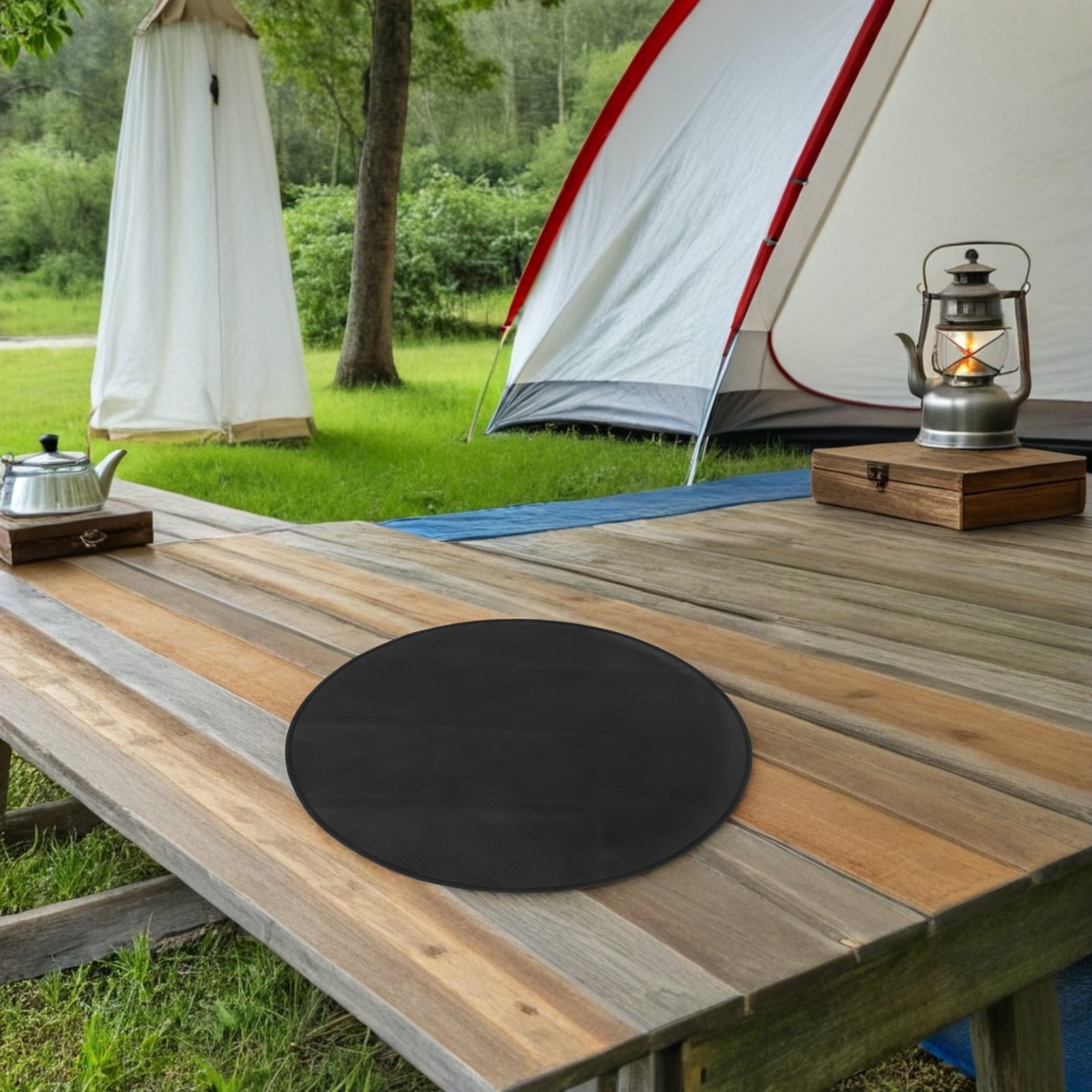 Fireproof Round Bbq Mat 24 Inc - Outdoor Gas Stove ulasan dan harga