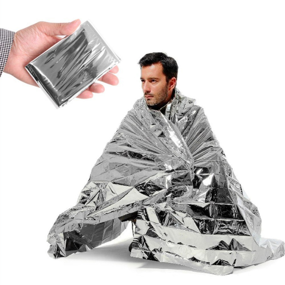 1-10PCS Emergency Thermal Blan - Outdoor Camping Quilt ulasan dan harga