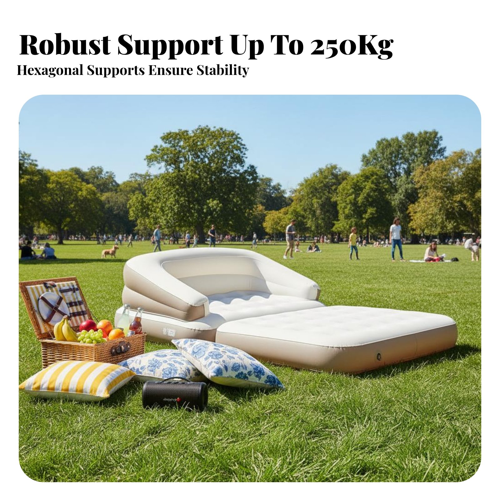 Inflatable Mattress, Folding A - Outdoor Camping Mattress ulasan dan harga