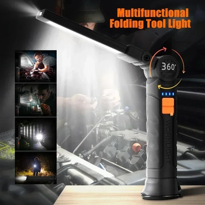 Portable COB LED Flashlight US - Outdoor Camping Decor ulasan dan harga
