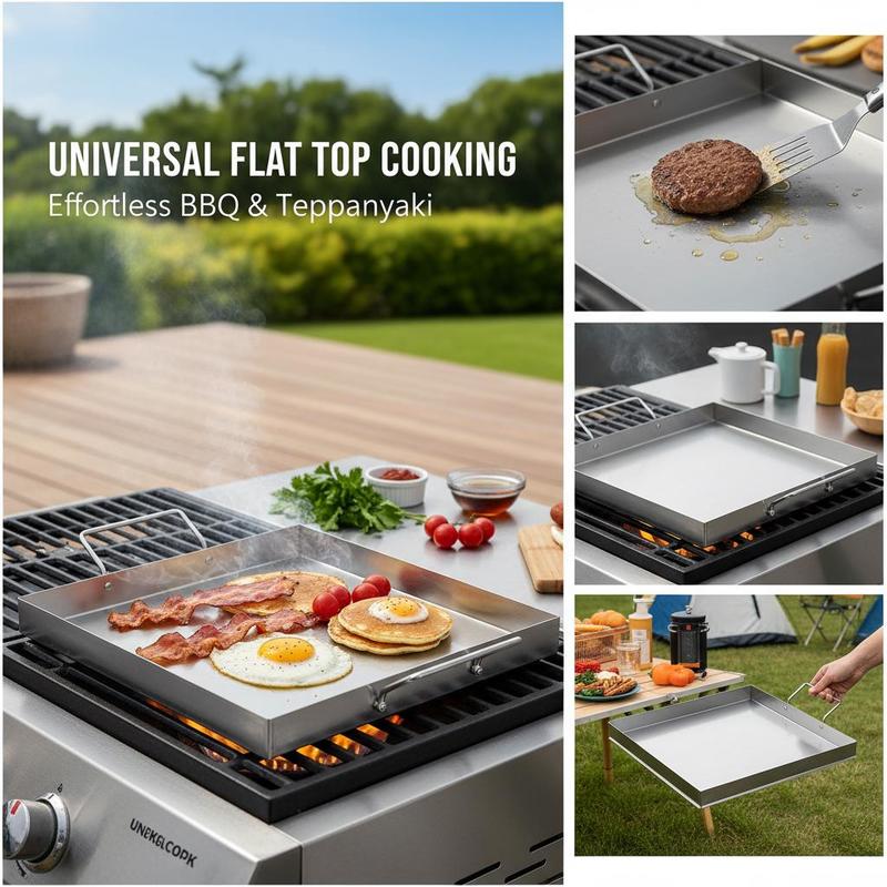 Universal Flat Top Griddle 18x - Outdoor Camping Food ulasan dan harga