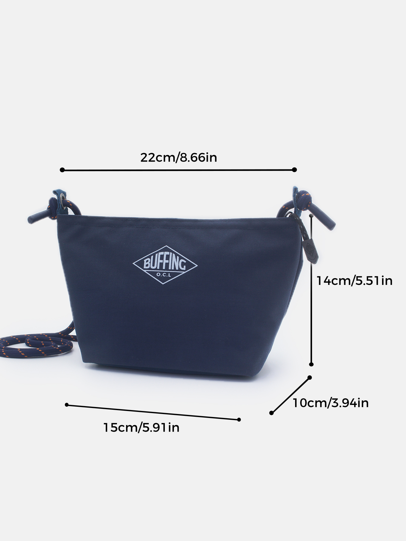 Buffing Deep Blue Crossbody Ba - Japanese Outdoor Camping Brand ulasan dan harga