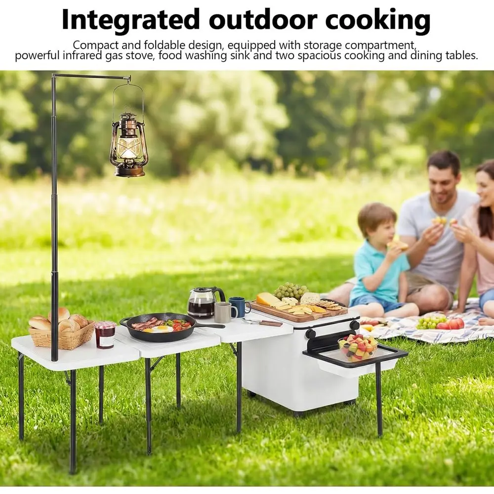 Portable Folding Outdoor Kitch - Outdoor Camping Kitchen Table ulasan dan harga