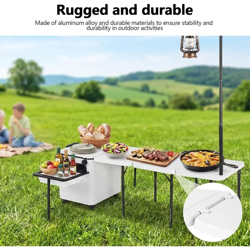 Portable Folding Outdoor Kitch - Outdoor Camping Kitchen Table ulasan dan harga