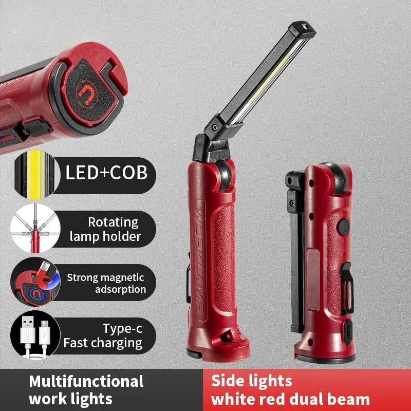 COB LED Work Light Rechargeabl - Outdoor Camping Decor ulasan dan harga