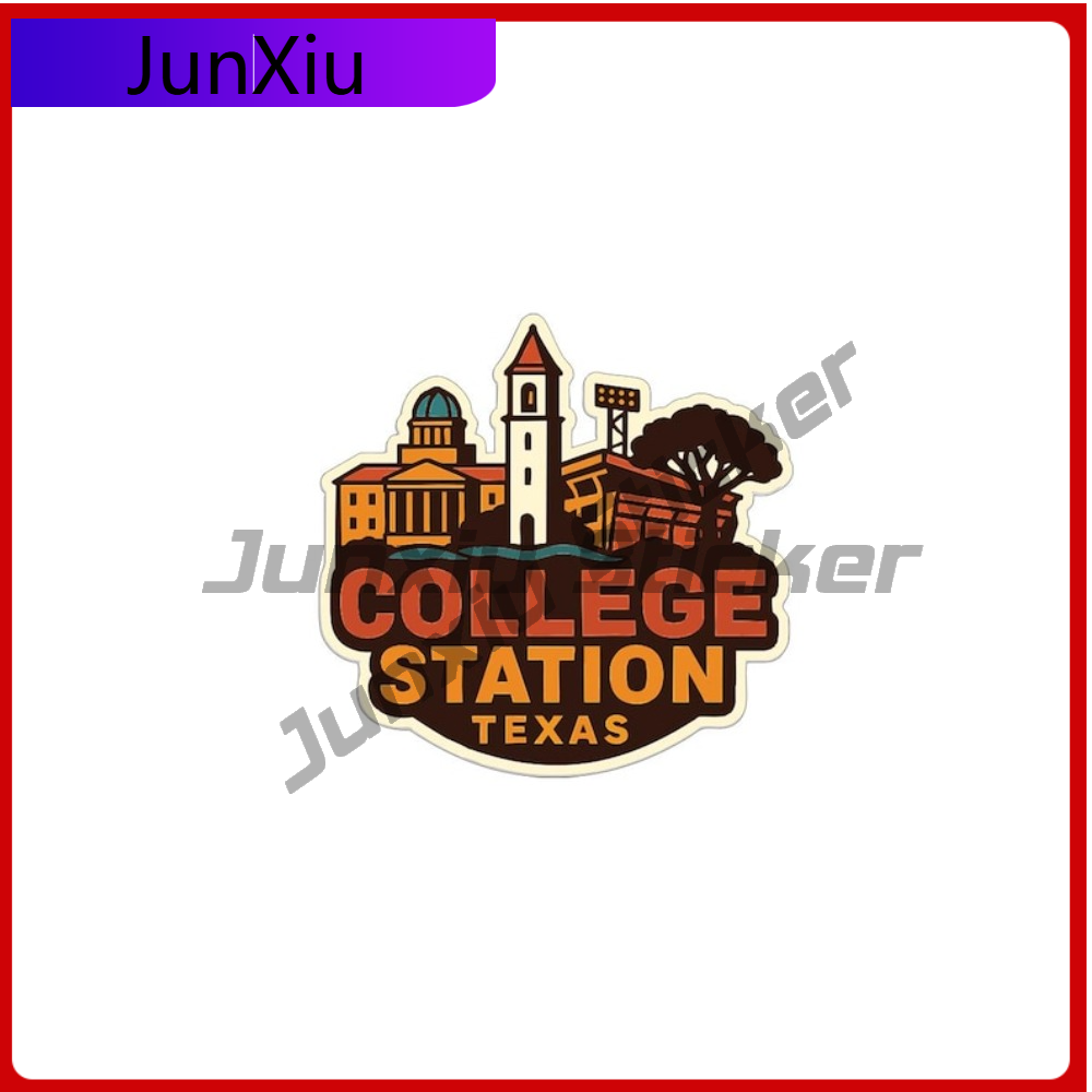 College Station Texas Sticker  - Outdoor Camping In Texas ulasan dan harga