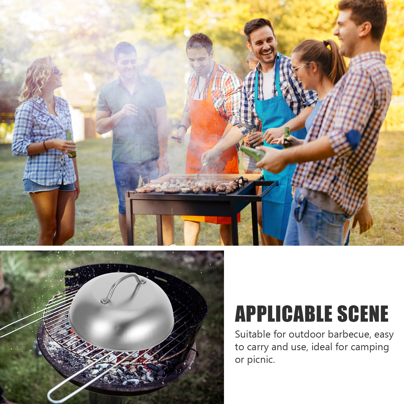 Stainless Steel Basting Cover  - Outdoor Gas Stove ulasan dan harga
