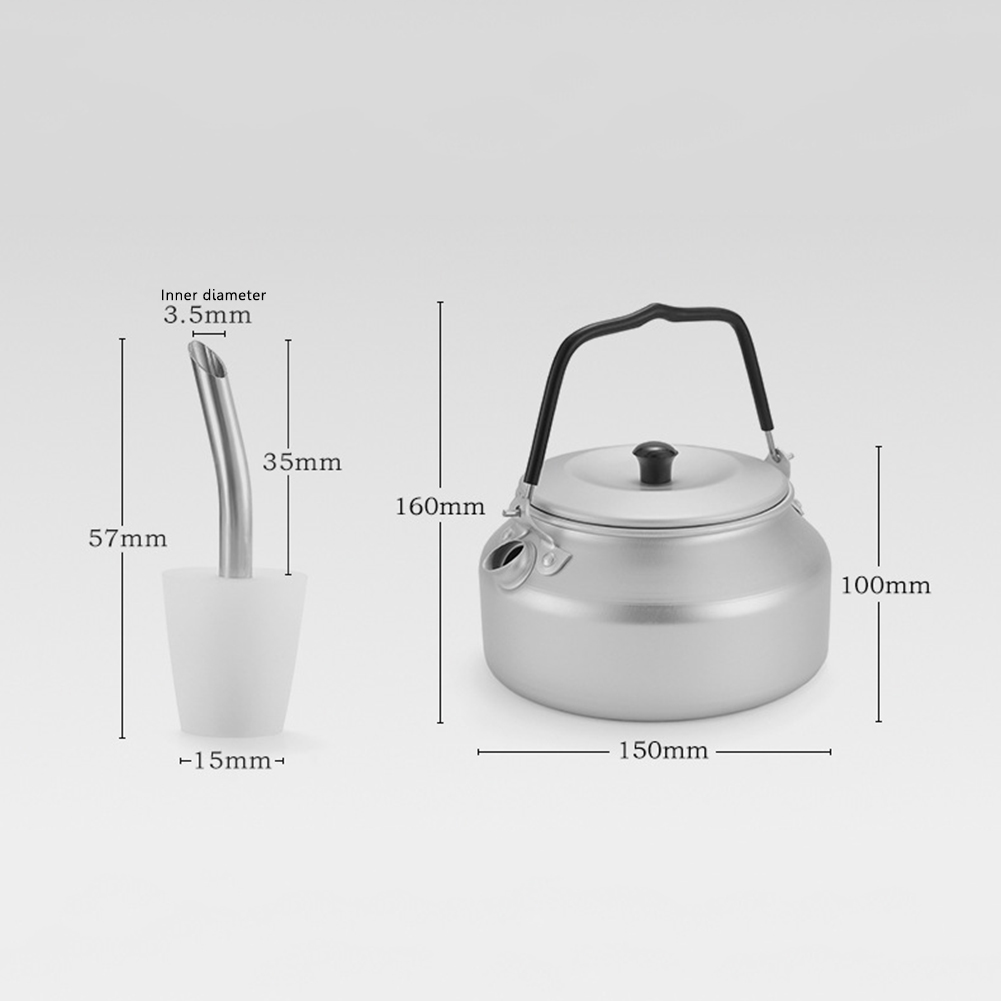 800ml Outdoor Portable Teapot  - Outdoor Camping Youtube ulasan dan harga