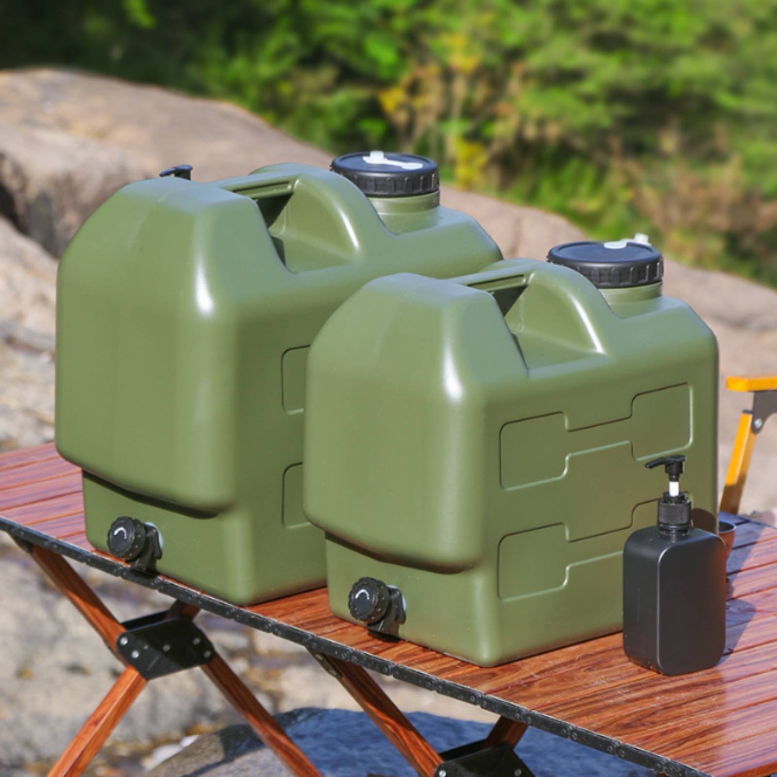 Water Container with Spigot Fo - Outdoor Camping Food ulasan dan harga