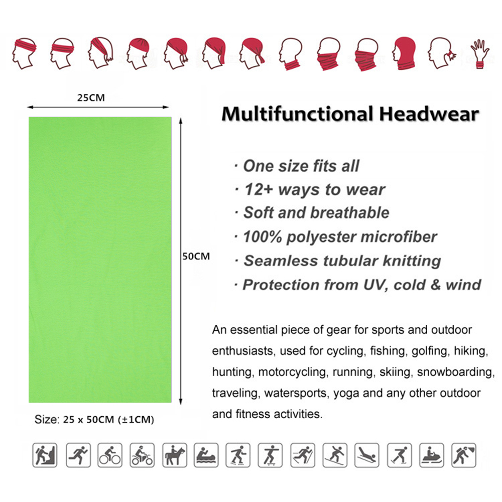 Neon Color Camping Headband Ma - Outdoor Camping Gear ulasan dan harga