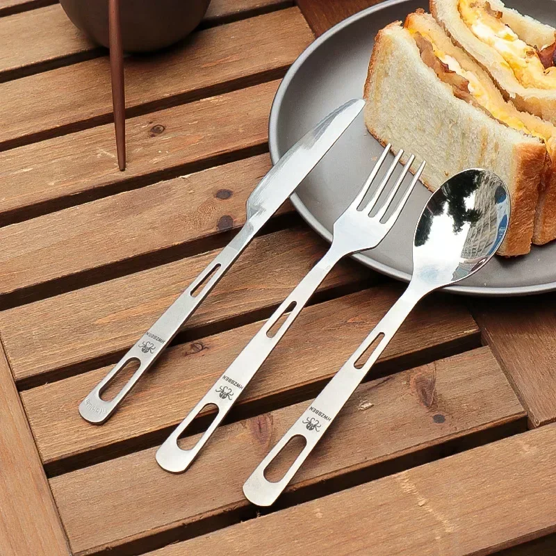 HWZBBEN Titanium Fork Spoon Kn - Outdoor Camping Kitchen Table ulasan dan harga