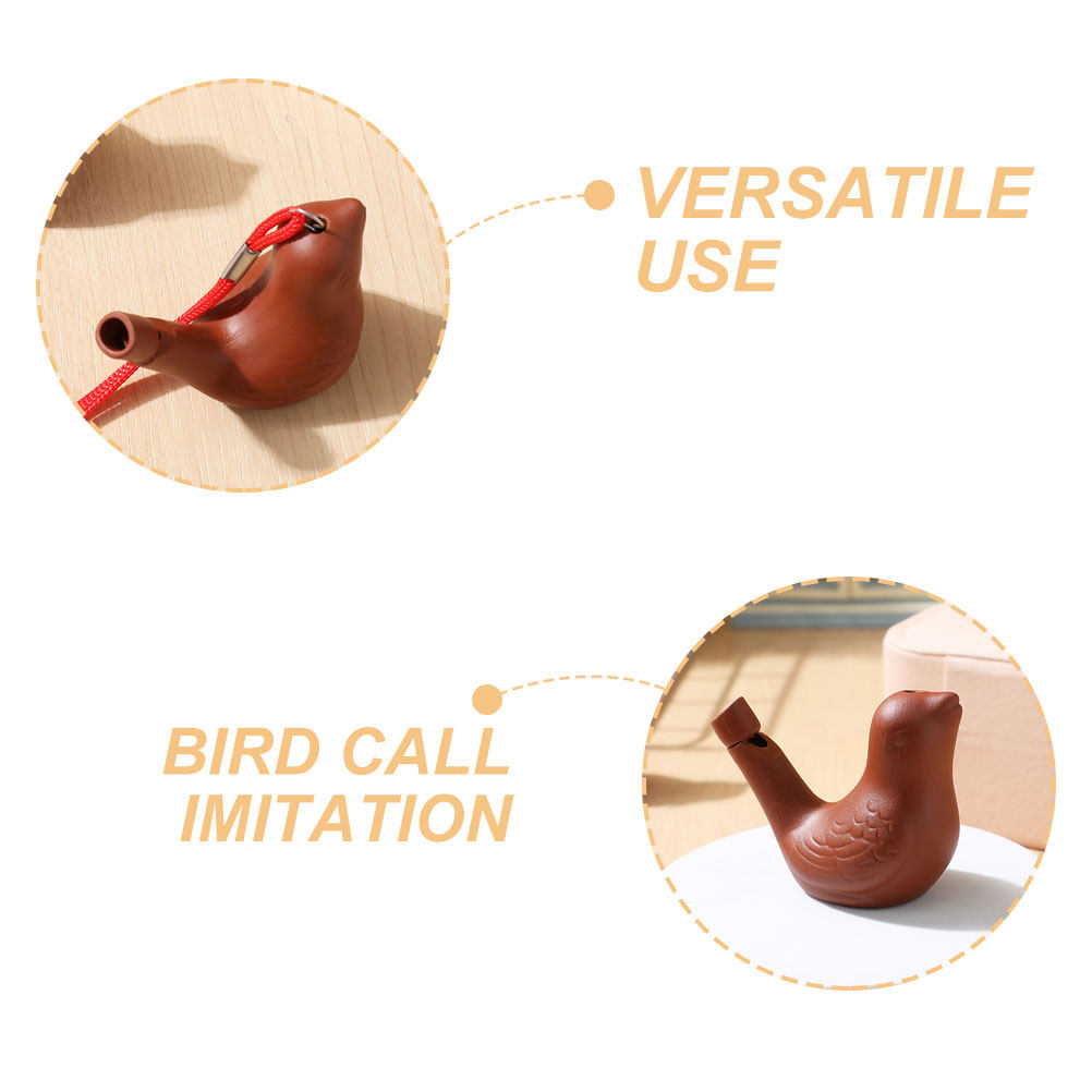4Pcs Purple Clay Bird Whistle  - Outdoor Camping Kids Activities ulasan dan harga